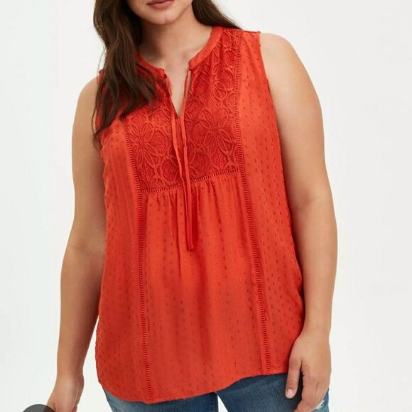 Torrid Clip Dot Tank Sz 4X - Picture 1 of 7